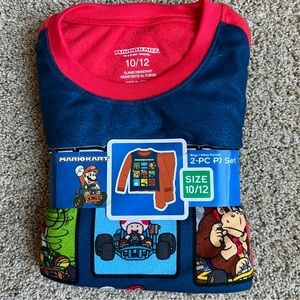 NWT Nintendo MarioKart Boy’s Pajamas Shirt and Pants Size 10-12